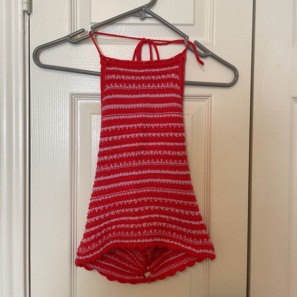 Urban Outfitters Millie Crochet Cropped Halter Top - Picture 4 of 9